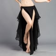 thumbnail image 5 of Elegant High-Slit Skirt with Chiffon Back Panel, 5 of 5