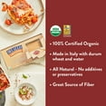 thumbnail image 3 of DeLallo Whole Wheat Lasagna Noodles, Whole Grain, Organic, 9 oz Box, (8 Pack), 3 of 7