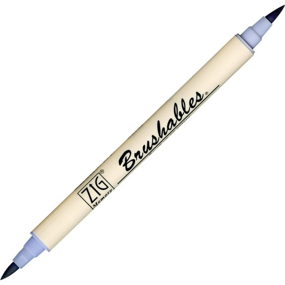 Kuretake Zig ZIG Brushables Dual-Tip Marker, Lunar Lavender