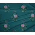 thumbnail image 4 of oneOone Polyester Lycra Fabric Leaves & Floral Block Print Fabric BTY 56 Inch Wide, 4 of 4