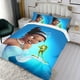 thumbnail image 3 of Tiana: La Princesa y el Sapo Conjunto de sábanas temático, trío de piezas, cómodo y amigable con la piel, diseño único, regalo de decoración para el hogar para familiares, amigos y fans,140cm *210cm, 3 of 6