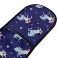 thumbnail image 4 of Yayeee Double Oven Mitt Kitchen Heat Resistant Baking 35" x7" Quilted Glove, Blue Stars, 4 of 6
