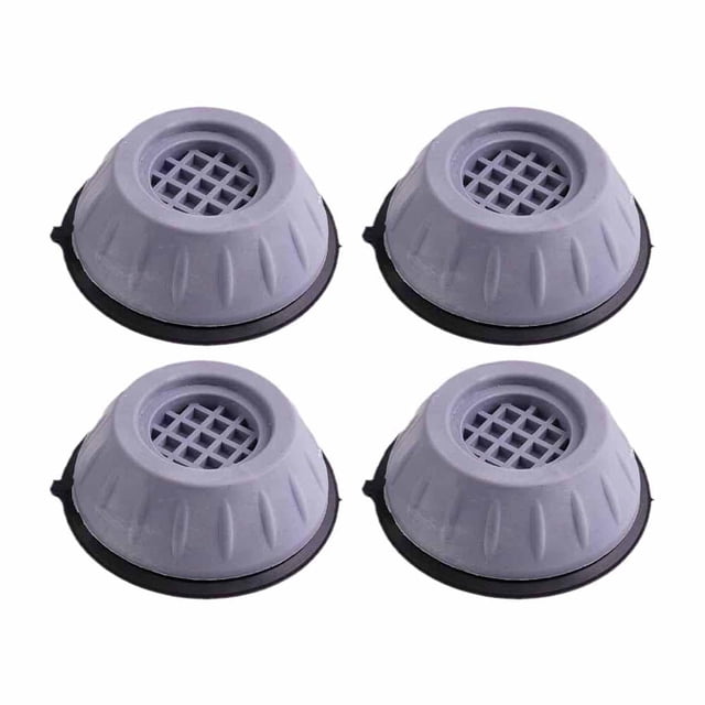4 almohadillas para pies de lavadora para lavadora de goma antivibración, antideslizante, antivibración y reducción de ruido