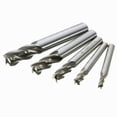 thumbnail image 4 of 5pcs/set Carbide 4 Flutes CNC HSS End Milling Cutter Slot Drill Bit Set 4-12mm, 4 of 8