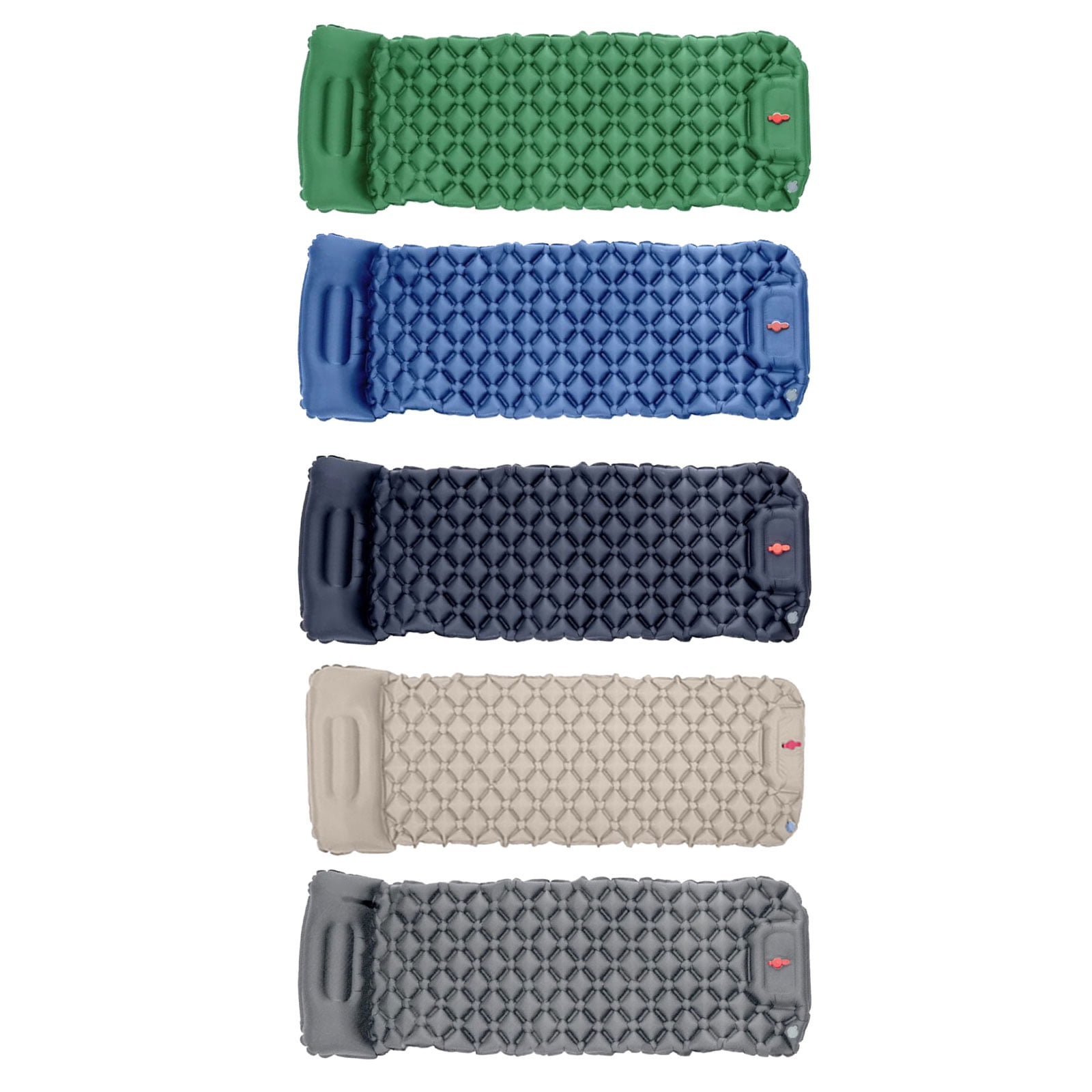 Outdoor Inflatable Sleep Pad with Pillows, Compact Travel Mat & Air Cushions for Camping, Beach, Hiking