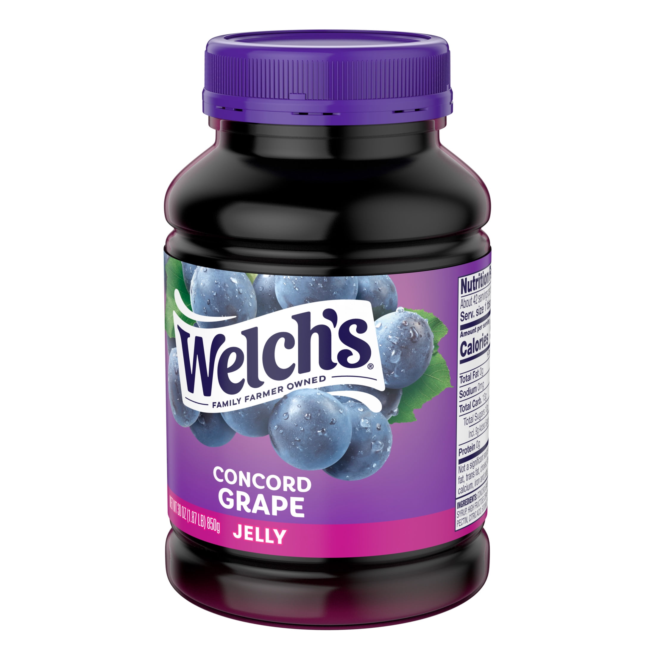 (12 pack) Welch's Concord Grape Jelly, 30 oz Jar