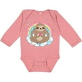 thumbnail image 3 of Inktastic Sloth Yoga Rainbow Girls Long Sleeve Baby Bodysuit, 3 of 5