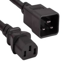SANOXY Cables and Adapters; 6ft 14 AWG 15A 250V Power Cord (IEC320 C20 to IEC320 C13), Black