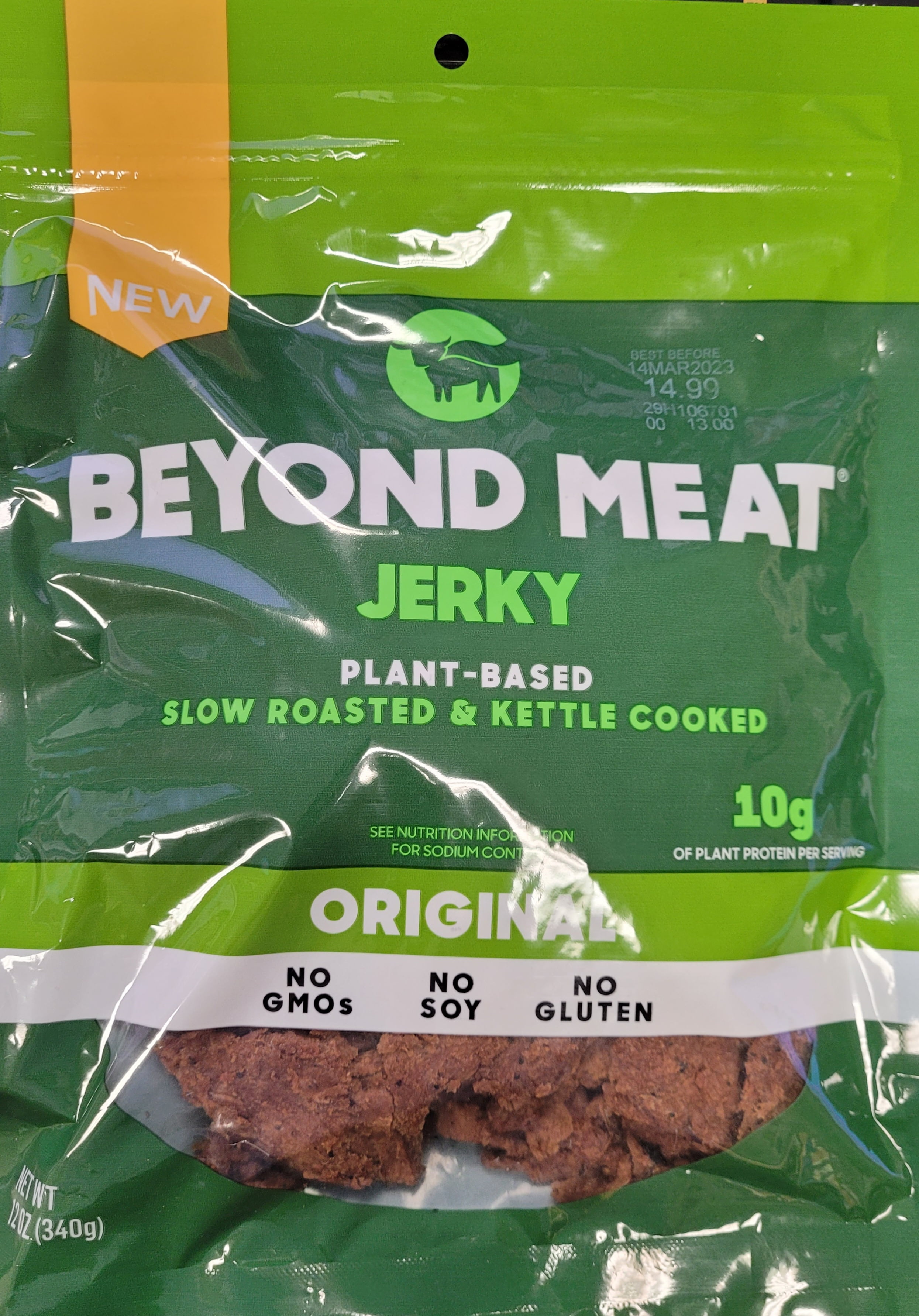 Beyond Meat Original Jerky PlantBased Slow Roasted & Kettle Cooked