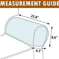 thumbnail image 6 of 2pcs Stretch Armrest Covers Velvet Arm Covers for Chairs Couch Sofa Armchair Slipcovers, 6 of 8