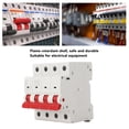 thumbnail image 4 of 4 Pole Circuit Breaker, 400V Miniature Air Switch 6kA Breaking Capacity  Insulation Contact Position Indication  For Electrical Equipment, 4 of 8