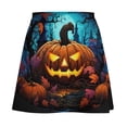 thumbnail image 5 of Halloween Pumpkins Skirt Women The Great Pumpkin Trendy Mini Skirts High-waisted Print Str, 5 of 7