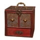 thumbnail image 5 of Caja de almacenamiento de madera antigua vintage, organizador de joyas para llaves uvas, 5 of 7