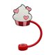 thumbnail image 2 of Funda Pajita de Silicona Reutilizable Rojo | Se adapta a pajitas de 8-9 mm | Adorno de punta de paja de grado alimenticio | Tapón de pajita decorativo a prueba de fugas | Protector de paja duradero, 2 of 6