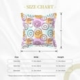 thumbnail image 4 of Bingfone Decorative Pillow Covers 20"X20" Donuts And Coffee Couch Pillow Cases Modern Farmhouse Covers For Couch Sofa Bed, 4 of 9