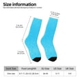 thumbnail image 4 of Goofa Sky Blue Glitter Printed Men's Crew Socks, Soft Durable Breathable Moisture-Wicking with Odor Control Cotton socks, 4 of 9