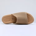 thumbnail image 5 of Pennysue Women's Air Cushion Knit Sandals Brown Lightweight Platform Slide Sandals 11M, 5 of 7