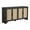 Black, variant on TEQIN Rattan Sideboard Buffet Cabinet with Storage, Kitchen Buffet Cabinet with Rattan Decorated Doors,Wooden Cabinet Coffee Bar with 4 Doors for Kitchen, Dining Room, Entryway