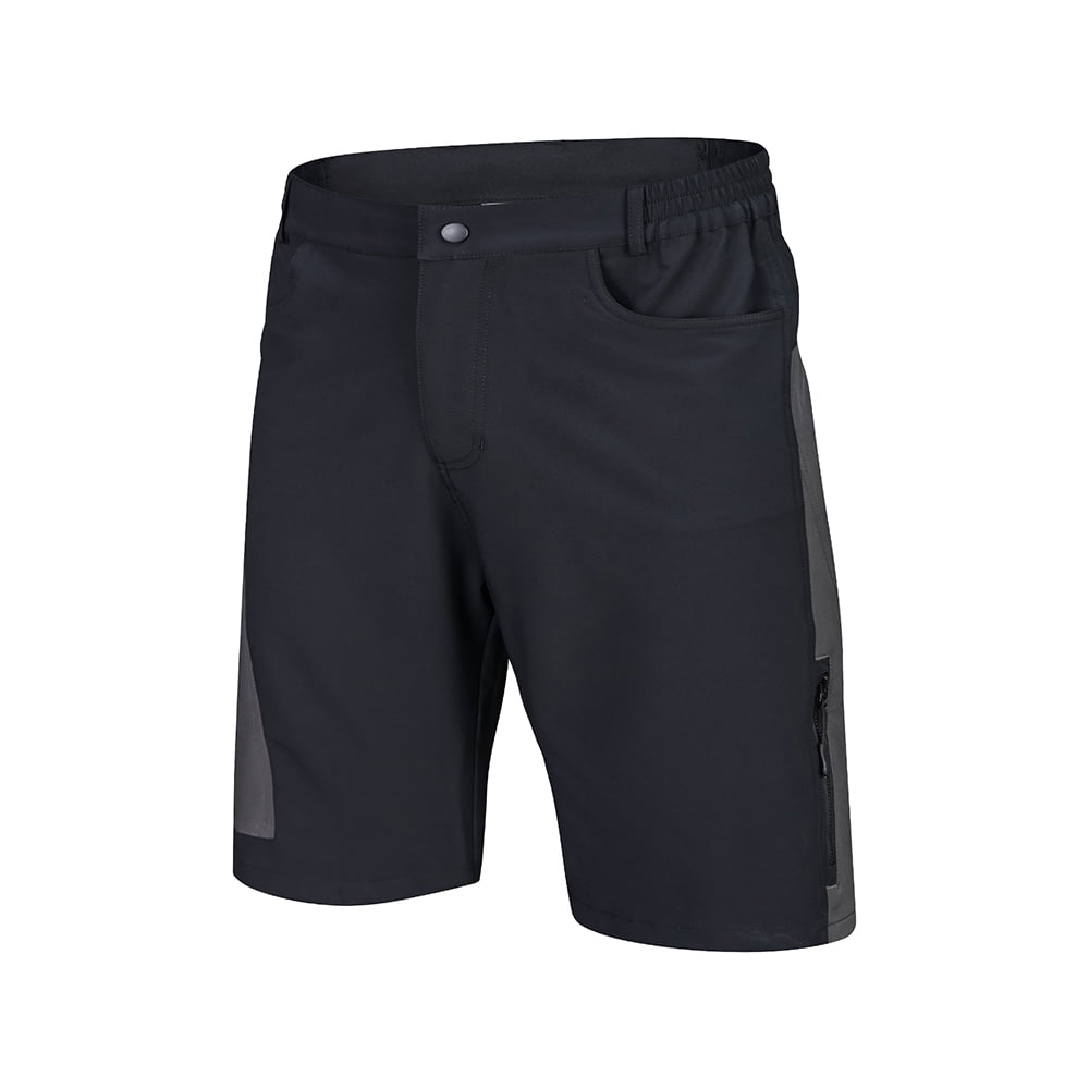 TOMSHOO Men Cycling Shorts MTB Bicycle Baggy Shorts Pants & Zipped Pockets E3J2 