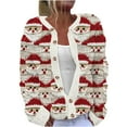 thumbnail image 2 of Jsaierl Christmas Cardigan for Women Warm Open Front Comfy Knit Ugly Sweaters Fashion Outfits Long Sleeves Sweater Jacket, 2 of 3