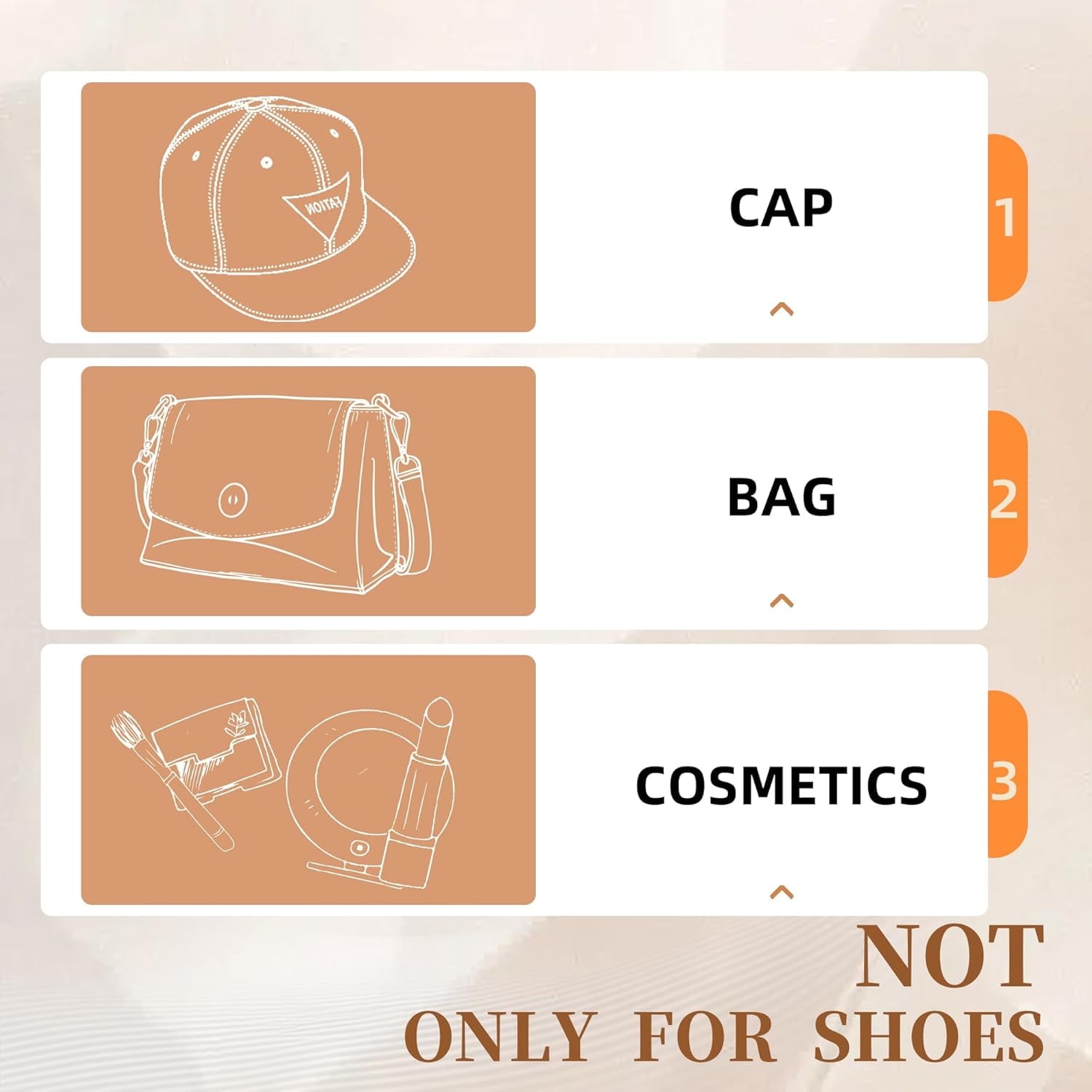 TLCEKVEC Large Shoe Storage Box, Folding Items Organizer with Clear Door