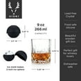 thumbnail image 4 of Viski Crystal Whiskey Glasses with Ice Sphere Molds Gift Set 9oz, 4 of 8