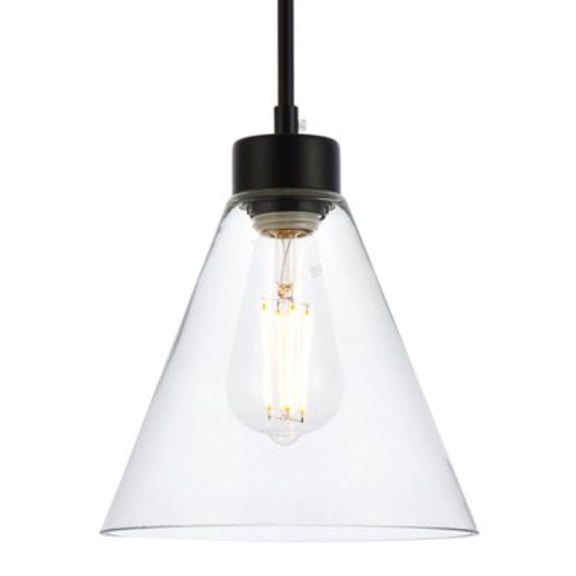 Mera 1 light black pendant