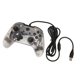 thumbnail image 3 of Controlador de juego con cable de doble vibración RGB transparente Shell Gamepad Joystick para Xbox PC blanco, 3 of 5