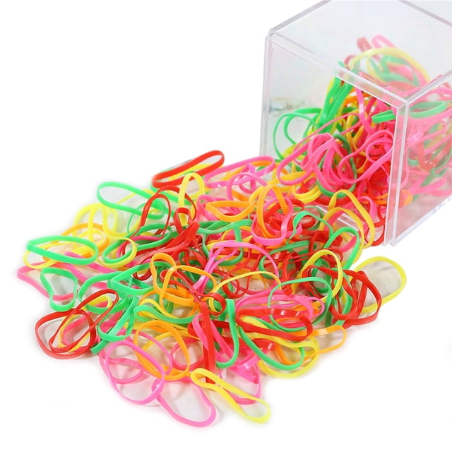 Élastiques à Cheveux Ensemble Petit Élastique Coloré Attaches de Queue de Cheval pour Enfants