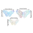 thumbnail image 3 of LC LICTOP 36Pcs 3D Butterfly Wall Stickers Colorful Silver Decorations DIY for Living Room Bedroom Model a, 3 of 6