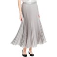 thumbnail image 1 of Max Studio London Falda acampanada plisada para mujer, gris, grande Max Studio London Alinear, 1 of 1