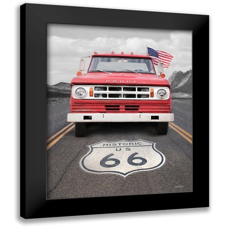 Deiter, Lori 12x14 Black Modern Framed Museum Art Print Titled - Dodge on Route 66