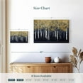 thumbnail image 4 of Elephant Stock Shimmering Forest Indigo Wall Art - Horizontal Canvas Wall Art - Living Room Wall Decor - Nature Canvas - Gold And Beige Decor By James Wiens - 12" x 8", 4 of 8