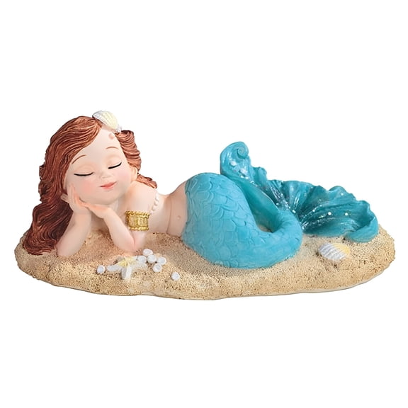FC Design 6.25"W Mermaid Lying on Beach Blue Mergirl Figurine Statue Sculpture Ornament Decoration Home/Room Decor and Unique Gift Ideas for Housewarming, Holidays and Birthdays
