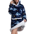 thumbnail image 2 of Manta con capucha de franela para mujer, manta de franela para mujer, manta de gran tamaño, sudadera con capucha, manta grande, mejora tu experiencia, 2 of 6