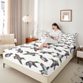 thumbnail image 4 of jejeloiu Rustic Mallard Twin Sheet Sets,Country Farmhouse Duck Bedding For Girls Boys 3-Piece, 4 of 7