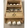 thumbnail image 2 of Wood Storage Shelf / spice rack wall mount, farmhouse kitchen organization, pantry storage, jar shelf, oil display, rustic tea coffee shelf, 2 of 4