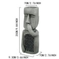 thumbnail image 3 of Clearance Sales! New! Gardening Ornaments, Aurlik Garden Look and Hear Easter Resin Ornaments Led Courtyard Home Design Easter Island Decoration, 3 of 7