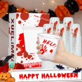 thumbnail image 2 of missunny-12oz Blood Print Halloween Disposable Plastic Cups -Happy Halloween Disposable Cups for Party Supplies Coffee, Beer, Drinks, Ice Cream, Snacks and More. (50, Transparent), 2 of 5