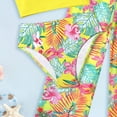 thumbnail image 5 of Bathing Suit Girls 8 Girl's 3 Piece Cute Bowknot Bathing Suit Halter Triangle High Waisted Swimsuit with Beach Cover Up Skirt, 5 of 6