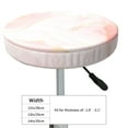 thumbnail image 4 of Hirioo Pink Marble for Round Bar Stool Seat Covers Washable Stool Cushion Slipcover Elastic Bar Chair Covers for 12-14 Inch Chair-14 inch, 4 of 7
