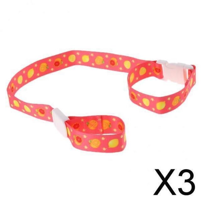 Paquete de 2-4 correas para biberones, soporte para biberones, correa para prevención de caídas, cuerda roja 3 piezas