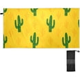 thumbnail image 2 of Hand Painted Cactus Beach Towel Quick Dry Absorbent Bath Towels Sandproof Lightweight Towel for Gym Yoga Sports Swimming - 31x71in Washcloth Gift, 2 of 7