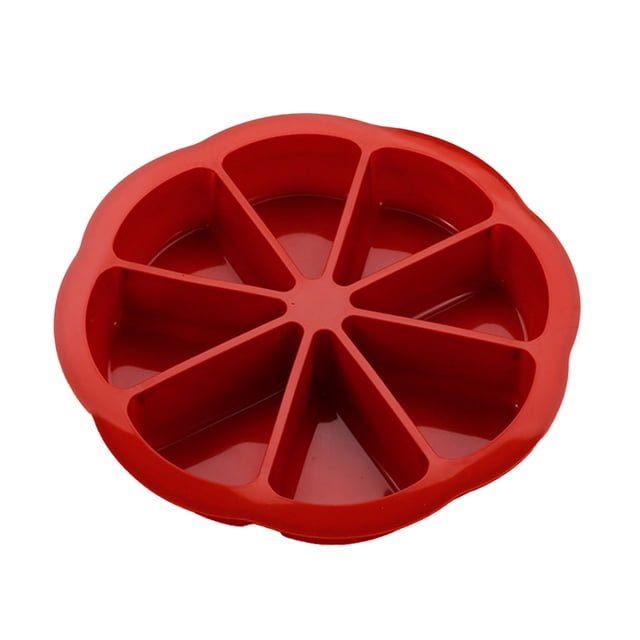 Molde de silicona para pasteles de 8 cavidades, antiadherente, para hacer waffles, pan, pizzas, brownies y panqueques. Bandejas resistentes al calor y sin BPA.