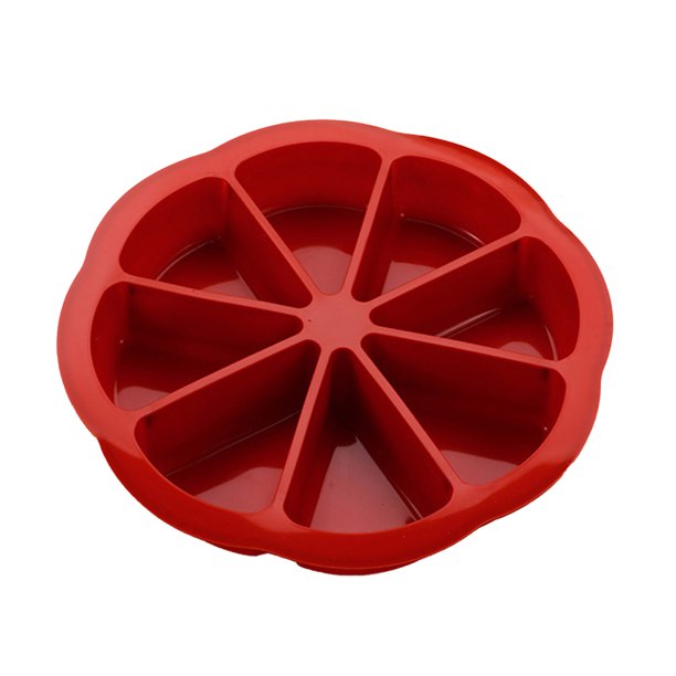 Molde de silicona para pasteles de 8 cavidades, antiadherente, para hacer waffles, pan, pizzas, brownies y panqueques. Bandejas resistentes al calor y sin BPA.