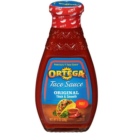 (2 Pack) Ortega Taco Sauce, Hot, 8 Oz