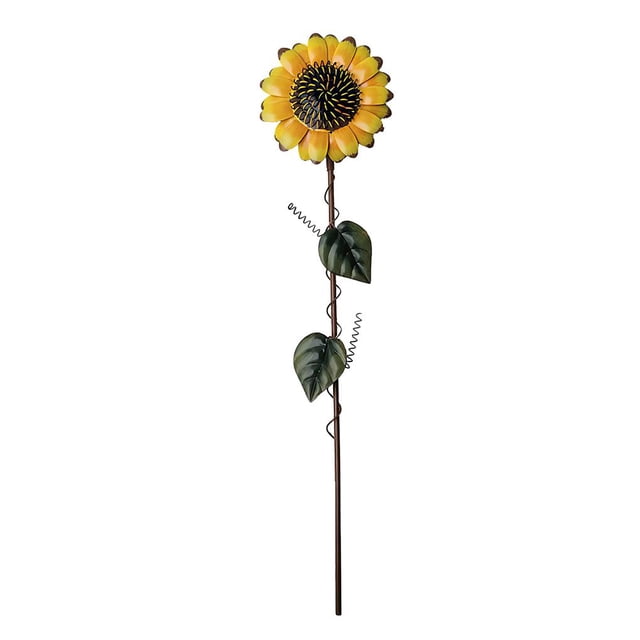 Estacas De Girasol Girasol Amarillo Decoración Al Aire Libre Simulación Jardín Girasol Hierro Flor Césped Estatua Escultura Para Jardín Patio Césped Patio Eigraketly HA013188-00