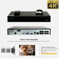 thumbnail image 3 of GW 8 Channel H.265 PoE NVR UltraHD 4K (3840x2160) Security Camera System with 6 x 4K (8MP) 2160p IP Camera, 100ft Night Vision, Outdoor Indoor Dome Camera, 3 of 7