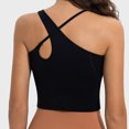 thumbnail image 4 of Great Gifts for Less Ofreoo Sports Bras for Women One Shoulder Sports Bras Workout Right Strap Yoga Underwear Cute Medium Support Crop Tops, 4 of 4