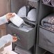 thumbnail image 4 of 3 Shelves Hanging Closet Organizer With 1 Underwear/socks Drawer Divider Space Saver Foldable Cloth Storage Hanging Bag, 4 of 5